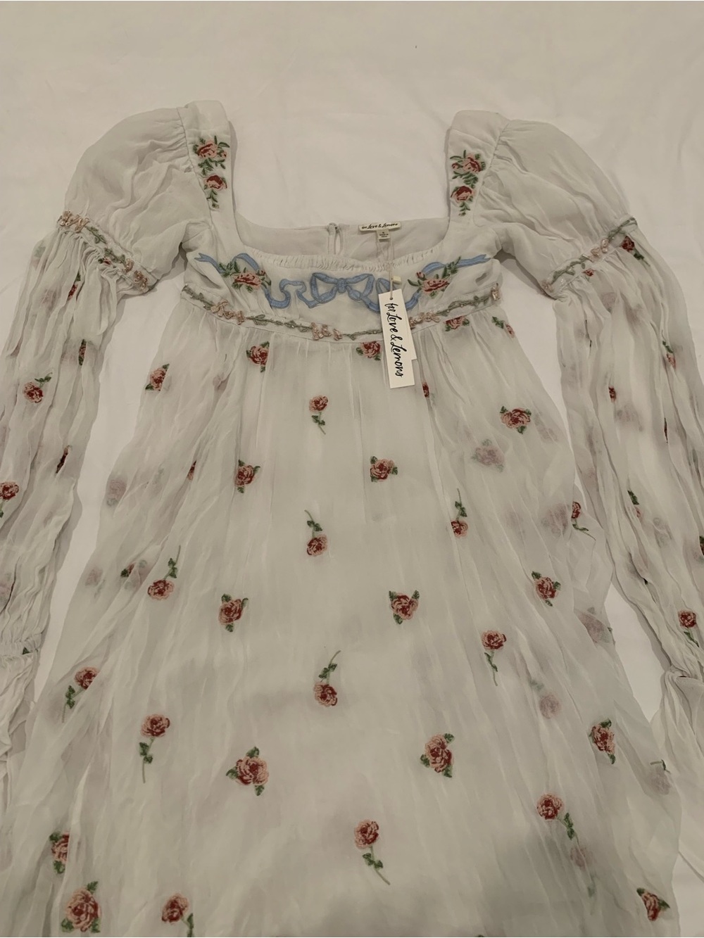 $689 Julianne For Love and Lemons Maxi Dress Size small NWT - Picture 11 of 16